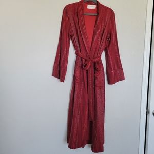Revolve Red Medium Large Sundress brand Kimono Wrap Robe 100% Viscose imported